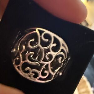 Intricate Silver Swirl Ring